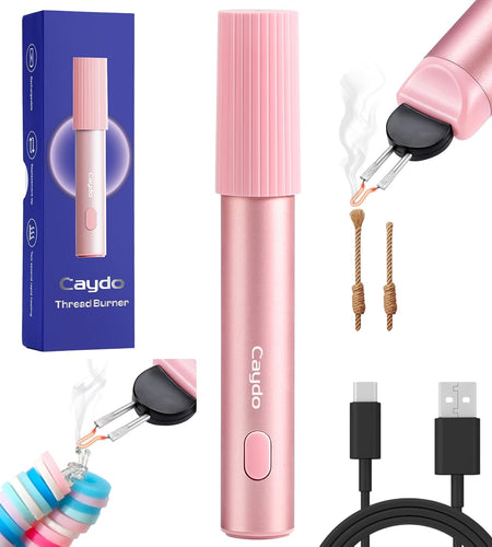 Thread Burner for Jewelry Making, Rechargeable Thread Burner Tool & Threads Zapper for Bead Weaving, Bracelet Making, Leather Craft, Sewing & Stringing Projects