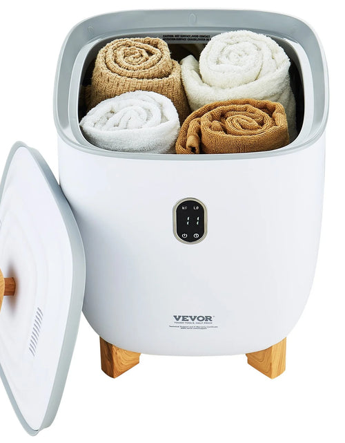 Load image into Gallery viewer, VEVOR Towel Warmer 25L, Towel Warmer Bucket with 2 Heating Modes, 20/40/60/90 Min Auto Shut Off, Bottom Heating Columns, LED Screen, Large Towel Warmer for Bathroom, Spa, Bathrobe, Blanket &amp; Pajama
