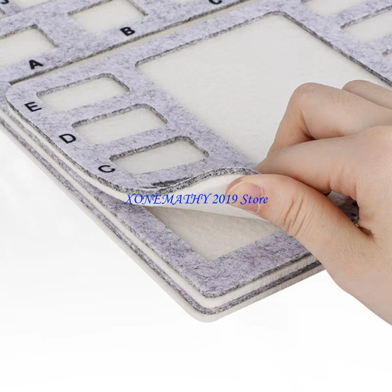 Multi Functional Bead Organiser Board for DIY Crafting and Professional Design Projects Nonslip Felt Beading Mat