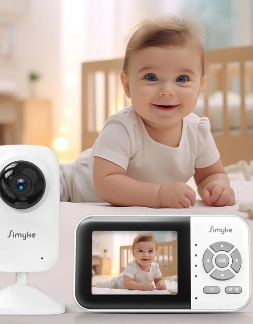 Load image into Gallery viewer, Wifi Video Baby Monitor, 2.8" LCD &amp; App Viewing, 2-Way Audio, Night Vision, VOX, 5 Lullabies, Supports 4 Cameras, 1200Ft Range, Home Use
