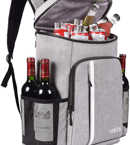 Backpack Cooler Leakproof Insulated Waterproof Backpack Cooler Bag, Lightweight Soft Beach Cooler Backpack for Men Women to Work Lunch Picnics Camping Hiking, 30 Cans