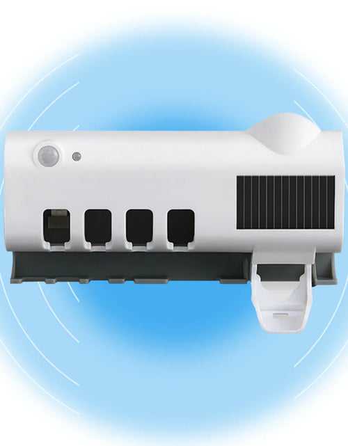 Load image into Gallery viewer, UV Light Sterilizer Toothbrush Holder Cleaner &amp; Automatic Toothpaste Dispenser
