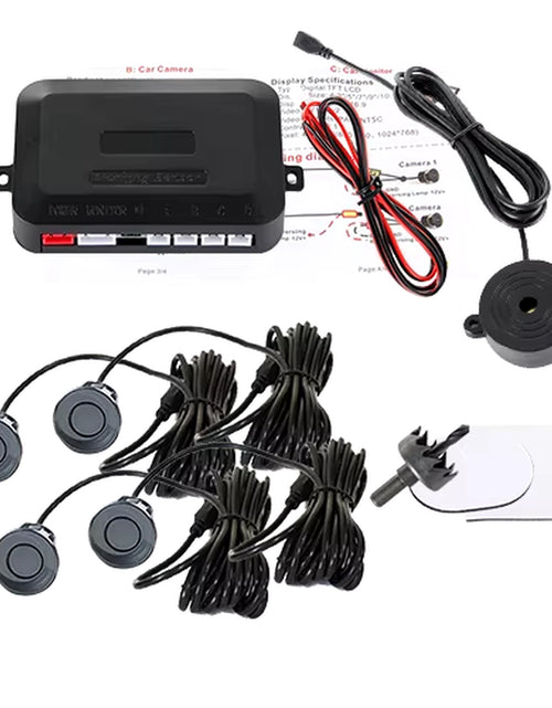Load image into Gallery viewer, SINOVCLE 4 Sensors Buzzer 22Mm Car Parking Sensor Kit Reverse Backup Radar Sound Alert Indicator Probe System 12V Free Shipping
