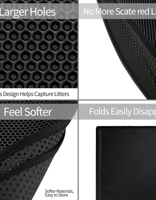 Load image into Gallery viewer, Kitty Cat Litter Mat Trapping Honeycomb Double Layer Design Waterproof Double Layer EVA Cat Litter Pad Waterproof Non-Slip Sand Basin Filter Kitten Dog Washable Mattress
