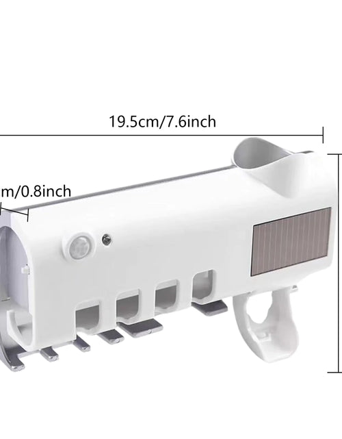 Load image into Gallery viewer, UV Light Sterilizer Toothbrush Holder Cleaner &amp; Automatic Toothpaste Dispenser
