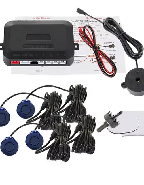 Load image into Gallery viewer, SINOVCLE 4 Sensors Buzzer 22Mm Car Parking Sensor Kit Reverse Backup Radar Sound Alert Indicator Probe System 12V Free Shipping
