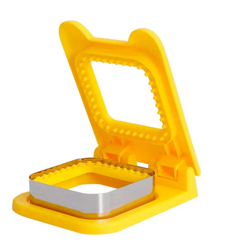 Sandwich Cutter and Sealer Flip Sandwich Cutting Tool for Kids Lunch Stainless Steel Blade Circular Sandwich Bread Toast Mold