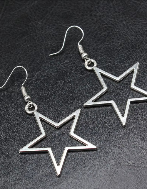 Load image into Gallery viewer, Vintage Star Drop Dangle Earrings for Women Fashion Jewelry Ladies Accessories Party Gift New
