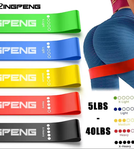 Different Resistance Bands Yoga Band Fitness Exercise Training Hip Tension Band Leg Squat Dance Elastic Loop Stretch Band