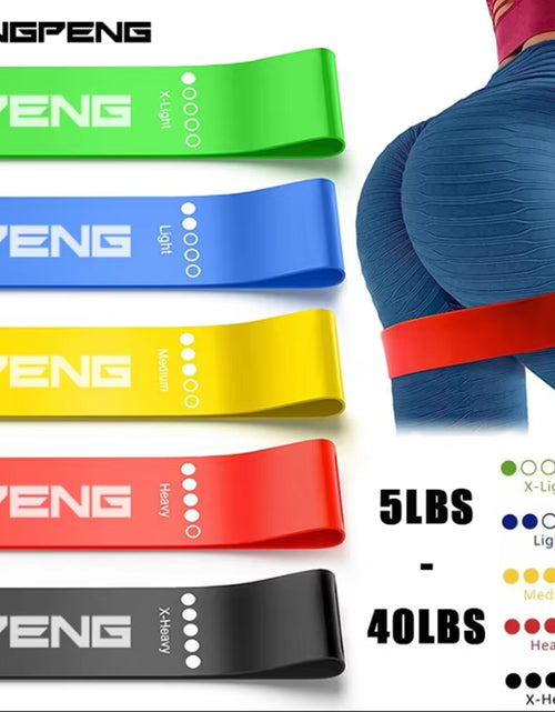 Load image into Gallery viewer, Different Resistance Bands Yoga Band Fitness Exercise Training Hip Tension Band Leg Squat Dance Elastic Loop Stretch Band

