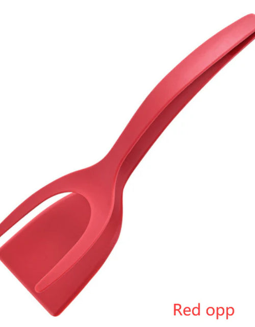 Load image into Gallery viewer, 2 in 1 Grip and Flip Tongs Egg Spatula Tongs Clamp Pancake Fried Egg French Toast Omelet Overturned Kitchen Accessories
