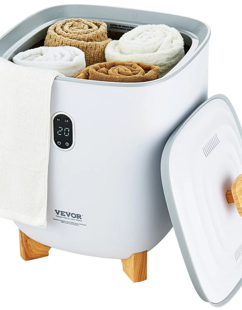 Load image into Gallery viewer, VEVOR Towel Warmer 25L, Towel Warmer Bucket with 2 Heating Modes, 20/40/60/90 Min Auto Shut Off, Bottom Heating Columns, LED Screen, Large Towel Warmer for Bathroom, Spa, Bathrobe, Blanket &amp; Pajama
