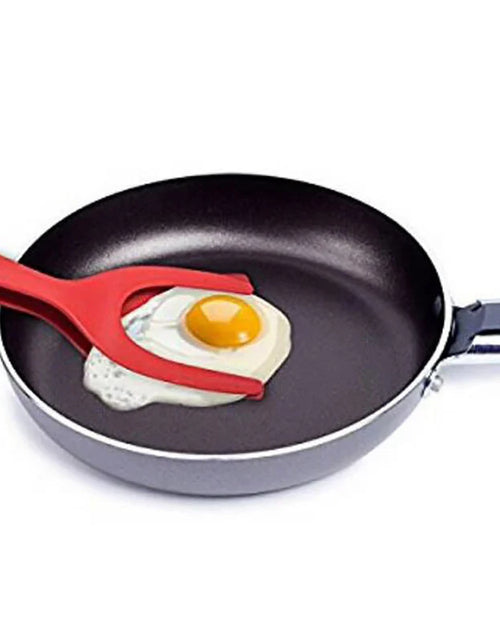 Load image into Gallery viewer, 2 in 1 Grip and Flip Tongs Egg Spatula Tongs Clamp Pancake Fried Egg French Toast Omelet Overturned Kitchen Accessories
