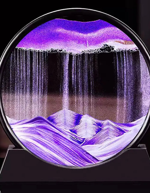Load image into Gallery viewer, 3D Moving Sand Art Picture round Glass Deep Sea Sandscape Hourglass Quicksand Craft Flowing Sand Painting Office Home Decor Gift
