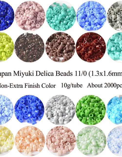 Load image into Gallery viewer, 11/0 Miyuki Japan Delica Beads Non-Extra Finish Colors Glass Seed Beads for DIY Craft Jewelry Bracelet Making
