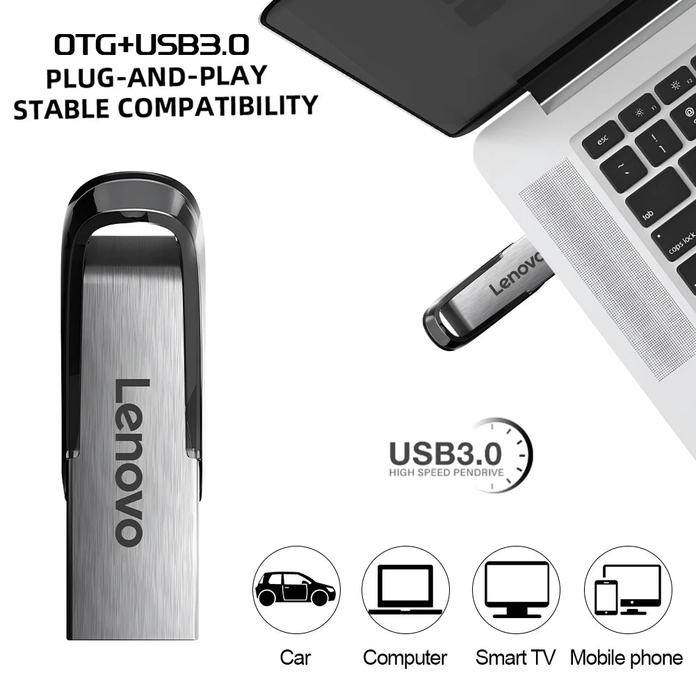 Flash Drives 2TB Usb 3.0 Mini High Speed Metal Pendrive 1TB 512GB Stick Portable Drive Waterproof Memoria Storage U Disk