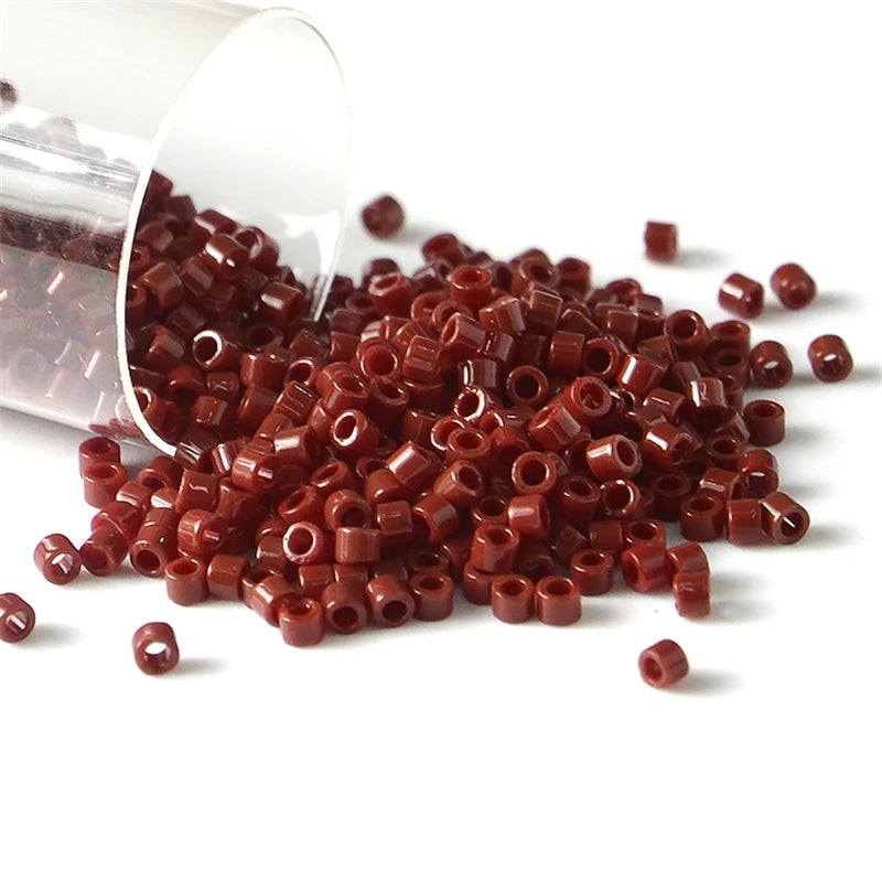 11/0 Miyuki Japan Delica Beads Non-Extra Finish Colors Glass Seed Beads for DIY Craft Jewelry Bracelet Making