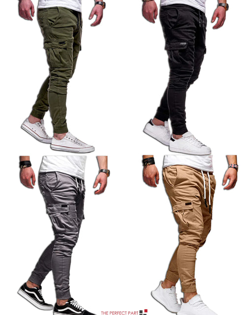 Load image into Gallery viewer, Men'S Casual Joggers Pants Sweatpants Cargo Combat Loose Sport Workout Trousers
