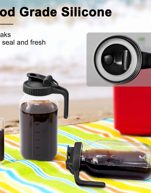 Load image into Gallery viewer, Cold Brew Coffee Maker - 32Oz Stainless Steel Filter Cold Brew Pitcher Jar, No Leaks Cold Brew Mason Jar Coffee Maker, Easy to Clean Cold Coffee Maker
