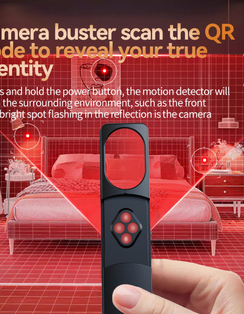 Load image into Gallery viewer, Hidden Camera Detector, Portable Listening/Gps Tracker Detector, Hidden Devices Detector, RF Wireless Signal Scanner for Home Office Travel, Camera Finder Device Detector
