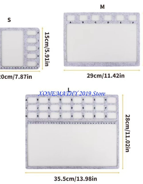 Load image into Gallery viewer, Multi Functional Bead Organiser Board for DIY Crafting and Professional Design Projects Nonslip Felt Beading Mat
