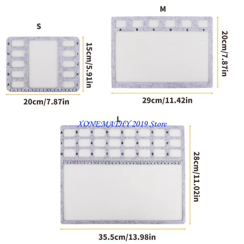 Multi Functional Bead Organiser Board for DIY Crafting and Professional Design Projects Nonslip Felt Beading Mat