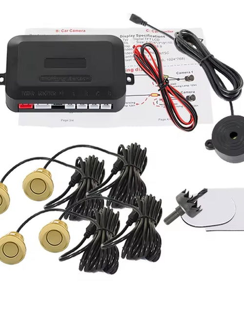 Load image into Gallery viewer, SINOVCLE 4 Sensors Buzzer 22Mm Car Parking Sensor Kit Reverse Backup Radar Sound Alert Indicator Probe System 12V Free Shipping
