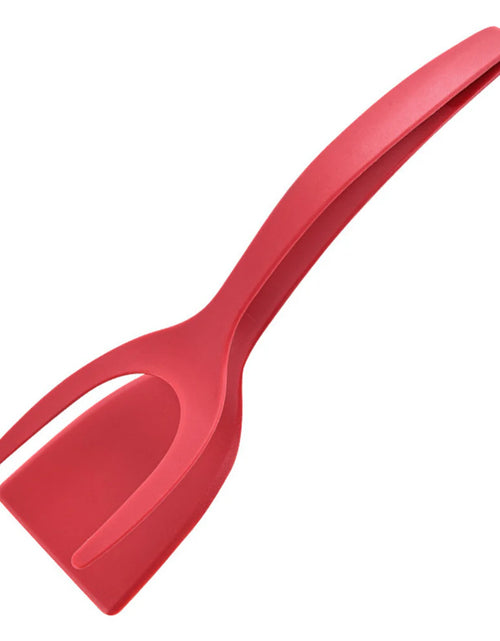 Load image into Gallery viewer, 2 in 1 Grip and Flip Tongs Egg Spatula Tongs Clamp Pancake Fried Egg French Toast Omelet Overturned Kitchen Accessories
