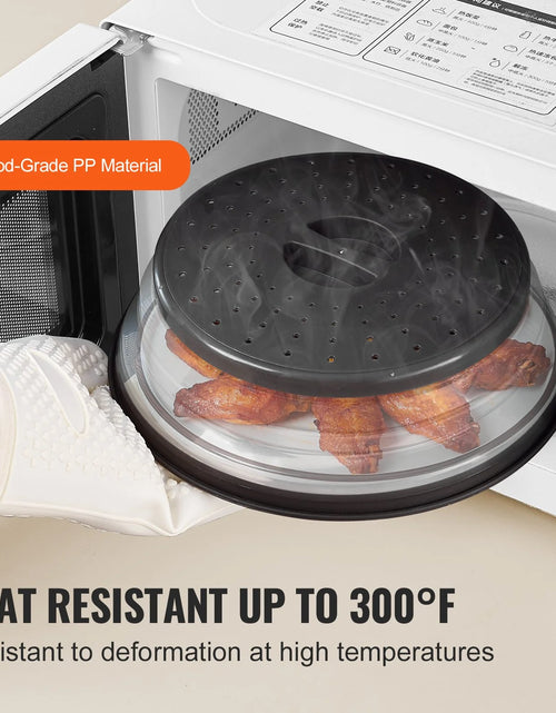 Load image into Gallery viewer, VEVOR 2PCS Microwave Splatter Covers 10.4 Collapsible Microwave Food Lid 300¡Ãf
