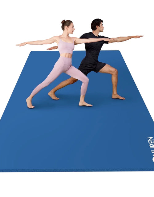 Load image into Gallery viewer, Large Yoga Mat 78X51" 10Mm Thick NBR Foam Exercise Mats for Home/Gym Fitness Workout, Blue
