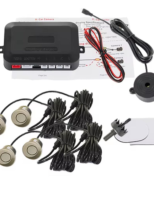 Load image into Gallery viewer, SINOVCLE 4 Sensors Buzzer 22Mm Car Parking Sensor Kit Reverse Backup Radar Sound Alert Indicator Probe System 12V Free Shipping

