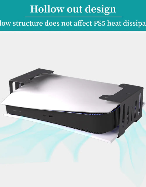 Load image into Gallery viewer, Under Desk Holder for Ps5/Pro/Slim Metal Horizontal Stealth Mount Support Compatible with PS5 Disc&amp;Digital Edition Stand
