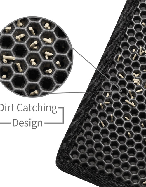 Load image into Gallery viewer, Kitty Cat Litter Mat Trapping Honeycomb Double Layer Design Waterproof Double Layer EVA Cat Litter Pad Waterproof Non-Slip Sand Basin Filter Kitten Dog Washable Mattress
