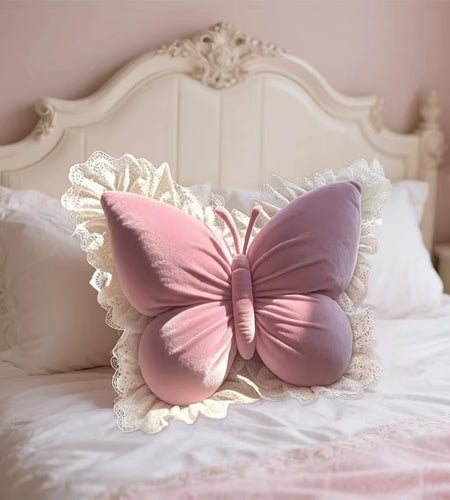 Cute Princess Butterfly Office Pillow Living Room Bow Bedroom Car Sofa Cushion Home New Pillow Room Home Garden Decor