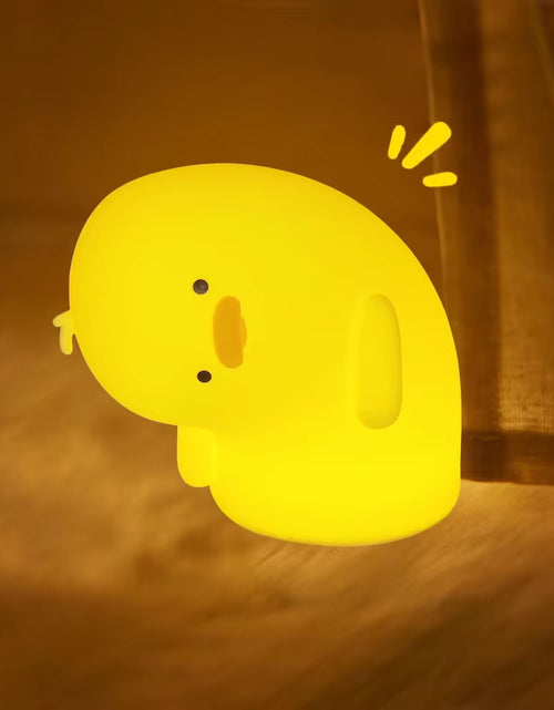 Load image into Gallery viewer, Duck Silicone Night Light for Children with Timer Usb Rechargeable Dimming Touch Lamp Sleeping Bedroom Cartoon Animal Decor Gift
